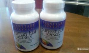 Леденцы со скользким вязом, эхинацеей и витамином С, со вкусом мандарина Planetary Herbals от простуды