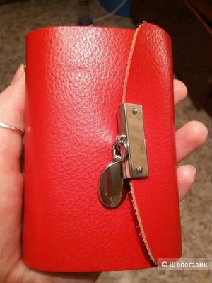 Кожаная визитница)