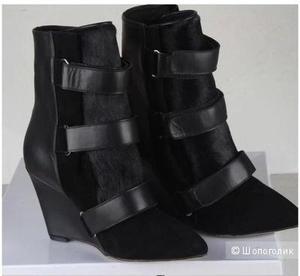 Кожаные сапожки. Реплика ISABEL MARANT