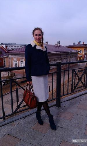 Юбка-карандаш из замши