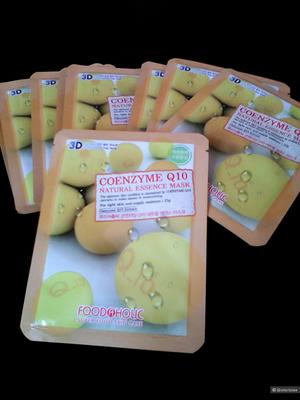 FOOD A HOLiC 3D Природные Сущность маска [Коэнзим Q10]