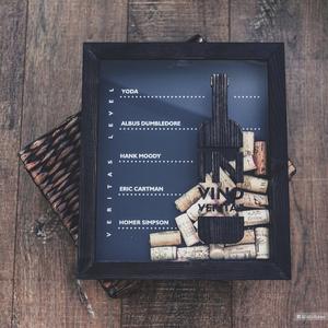 Копилка для винных пробок и измерения уровня истины "Истина в вине"