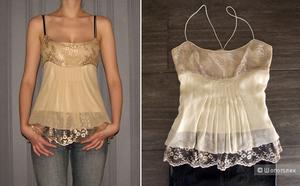 Шелково-кружевной топ Diane von Furstenberg