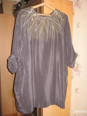 Шелковое платье-рубашка French Connection Maternity