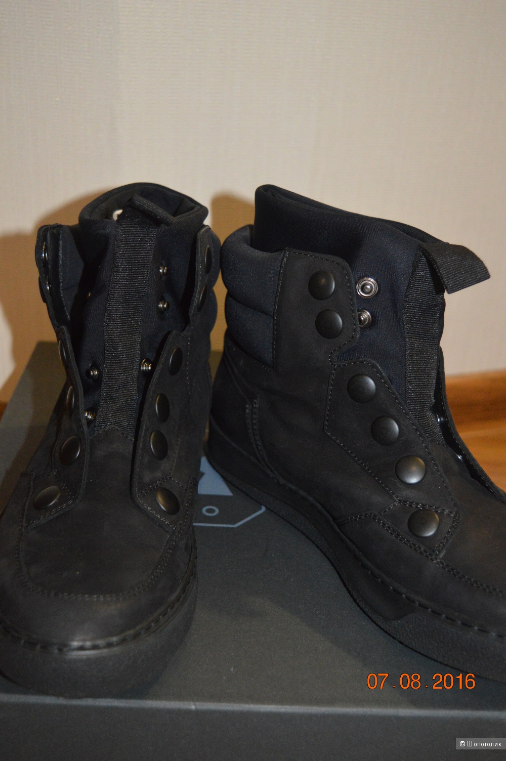 Кеды-ботинки итальянской марки BB WASHED by BRUNO BORDESE