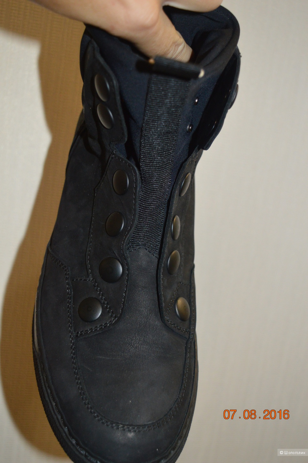 Кеды-ботинки итальянской марки BB WASHED by BRUNO BORDESE