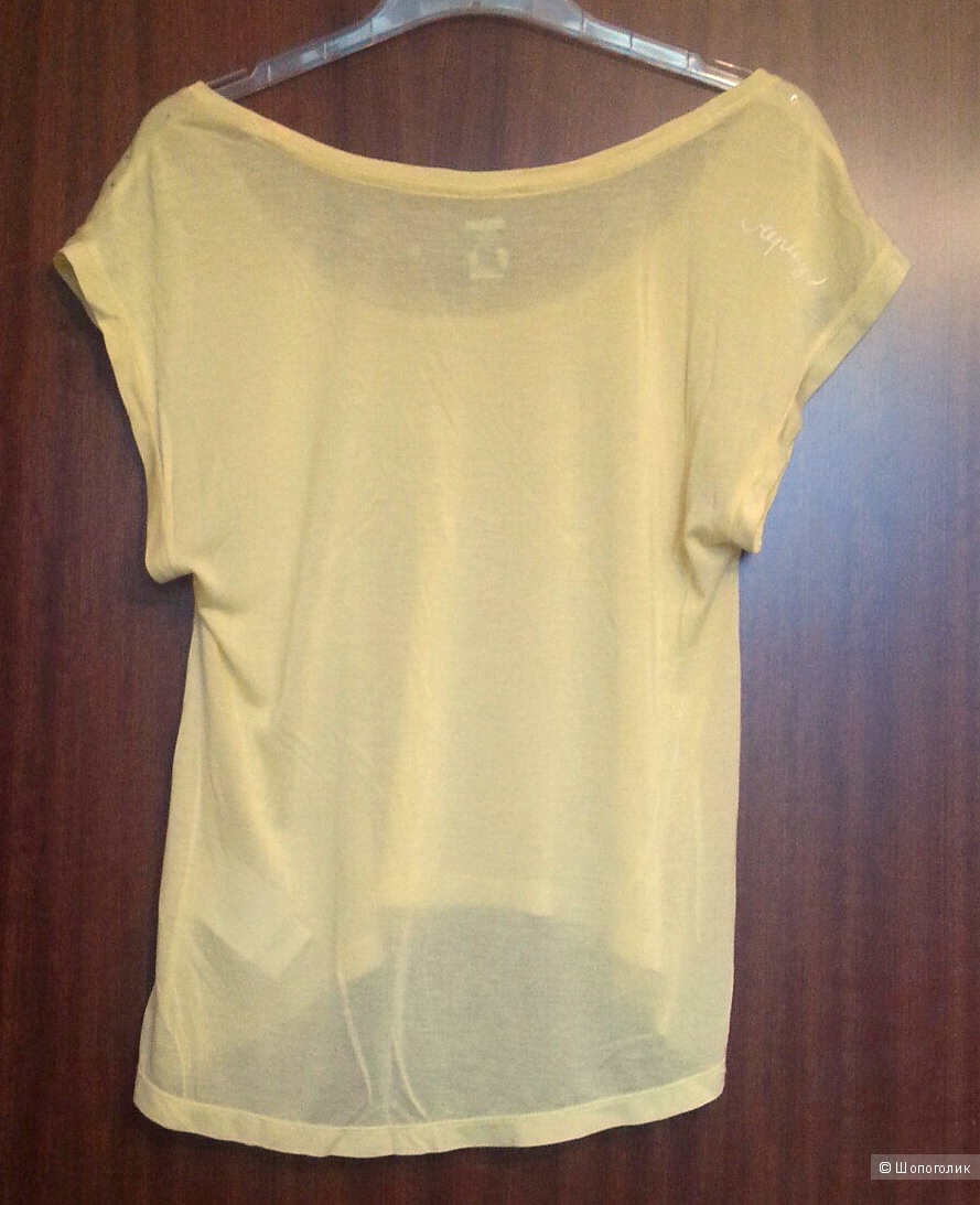 Replay жёлтая ассиметричная футболка, М
