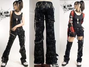 Брюки-трансформеры неформального бренда Punk Rave размера S (M маломерка)