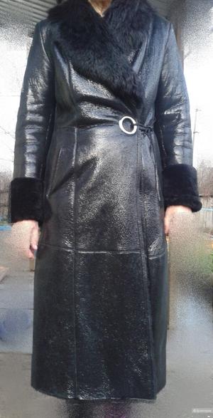 Дубленка, натуральный мех, кожа, размер М