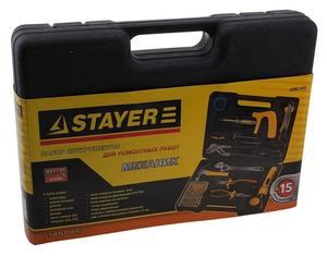 Набор инструментов stayer standard механик 22052-h15
