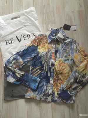 Новая итальянская Блузка Re Vera 70% хлопок 30% шелк размер xs