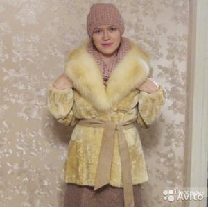 Мутоновая шуба,новая автоледи 48-50