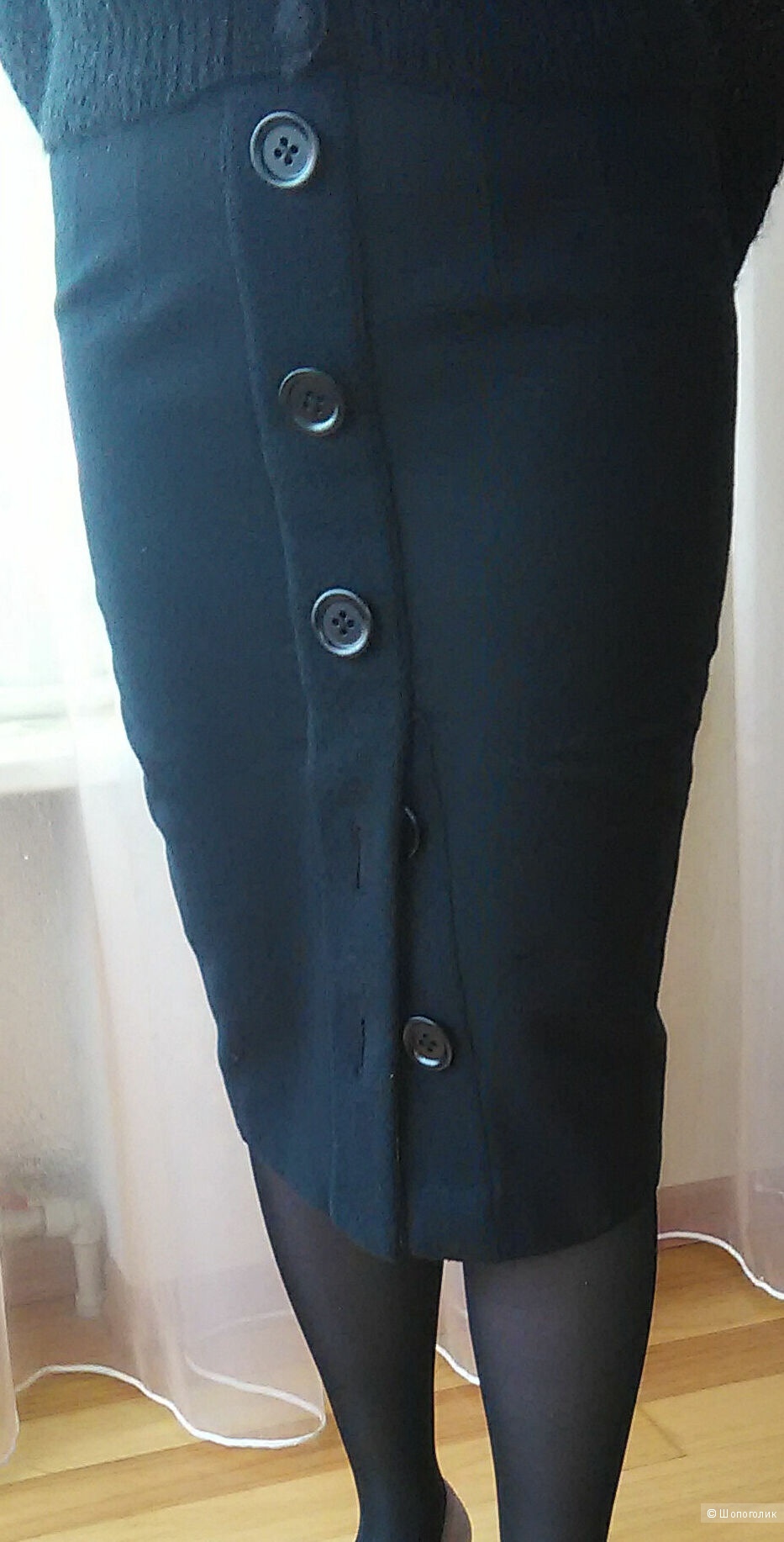 Юбка теплая, ALIAN MANOUKIAN, Франция, р. 44 RU, черная