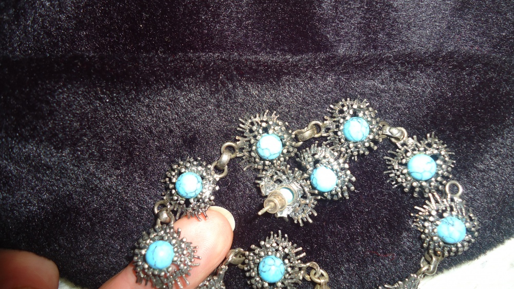 Набор браслет,серьги