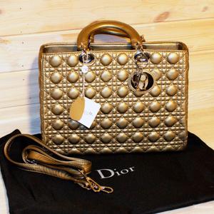 СУМКА CRISTIAN DIOR LADY DIOR GOLD