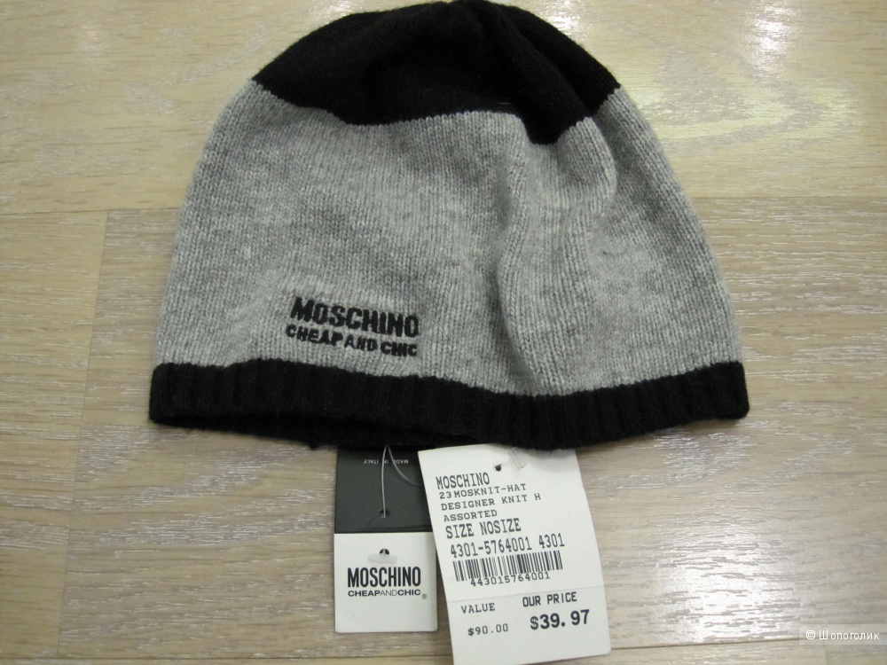 Шапка женская MOSCHINO cheap and chic, оригинал