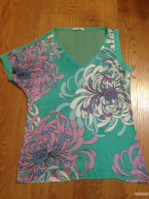 Красивый шёлковый топ, размер М