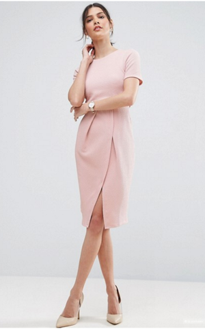 Фактурное двухслойное платье ASOS, размер 40