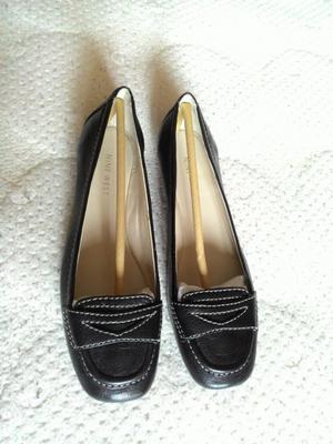 Черные кожаные балетки Nine West, 37 р-р