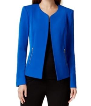 Пиджак классического кроя Calvin Klein CОLLARLESS ZIP-POCKET JACKET