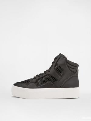 Кеды кожаные на платформе DKNY , размер 40-41