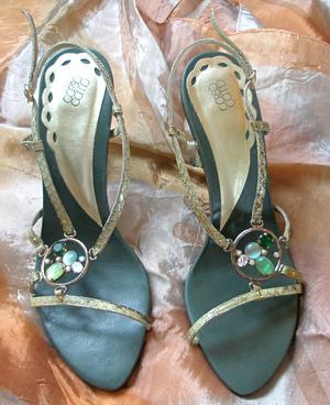 Босоножки Corso Como, кожа змеи, 35 размер