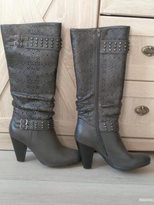 Женские сапоги с перфорацией Centro 38 размер (без одного выхода)