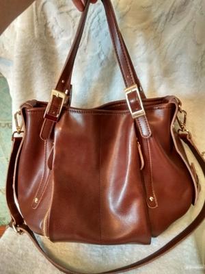 Сумка из натуральной кожи в красивом шоколадном цвете! Недорого!