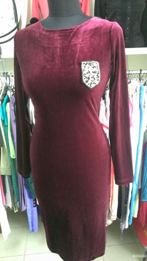 Бархатное платье