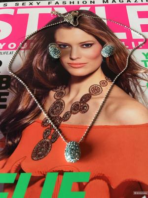 Swarovski пусеты и кулон