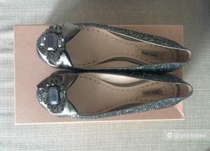 Балетки Miu miu, натуральная кожа, 39 размер