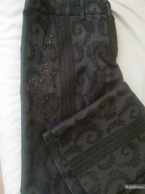 Брюки GF FERRE (Италия), р. 42 IT, коричневые, шелк