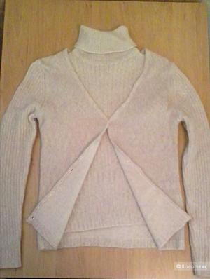 Трикотажная двойка из мохера и шерсти 42-44 размера.