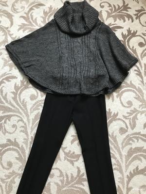 Пончо трикотажное H&M, б/у