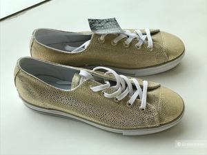 Золотистые кеды с эффектом металлик Converse Chuck Taylor