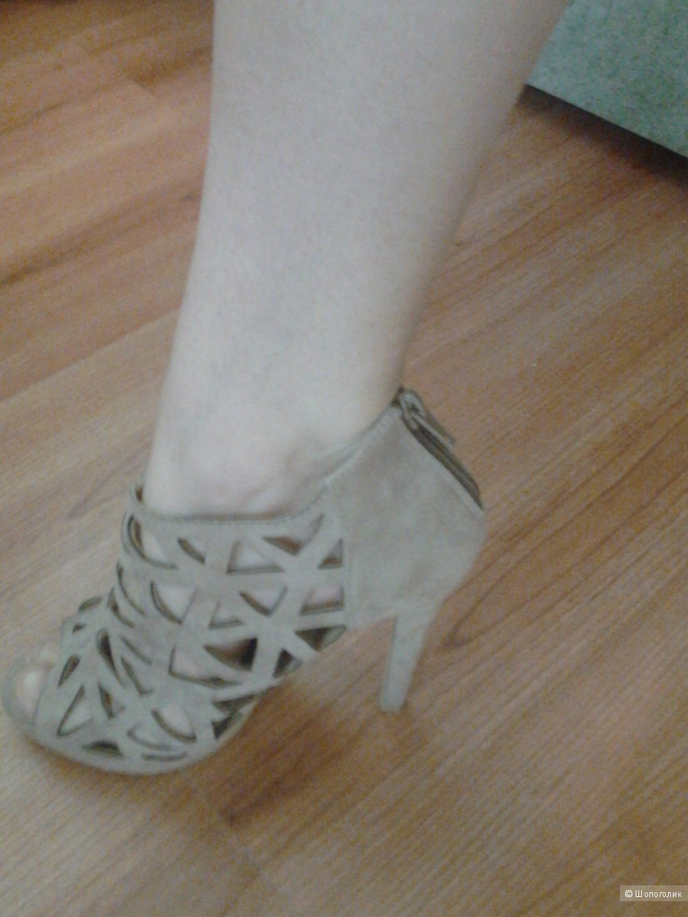 Красивые кожаные летние ботильоны 36 размера