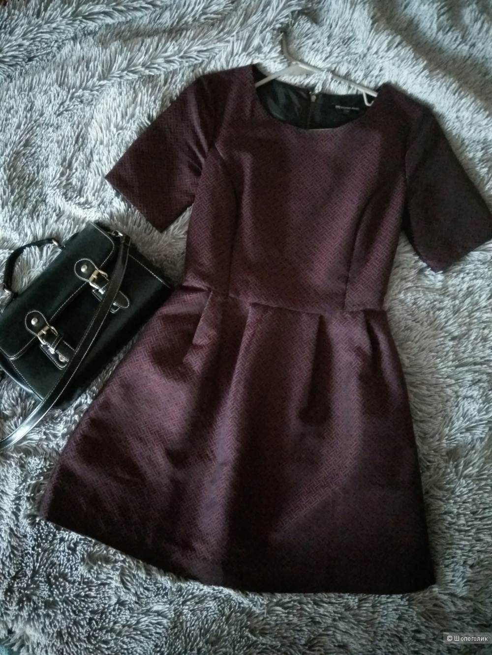 Качественное платье темно-бордового цвета от Tom Farr в размере XS. Недорого.