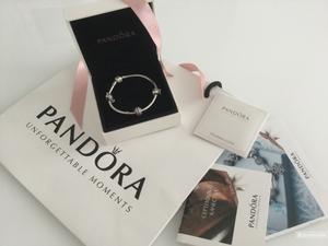 Браслет Pandora с тремя шармами