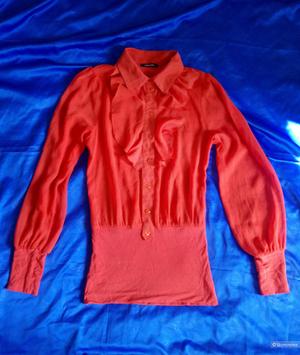 Красивая блузка жабо размер 42