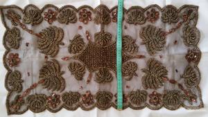 Салфетка, вышитая бисером ручной работы, Индия