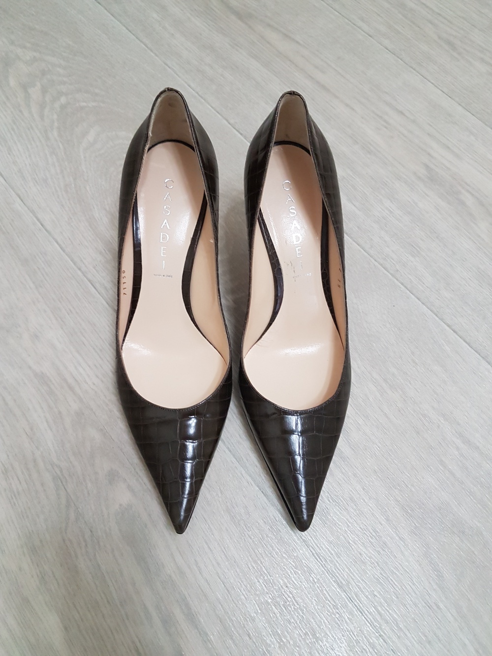 Туфли Casadei под крокодила, размер 38-39