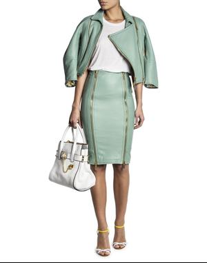 Кожаная юбка DSquared2 оригинал 40IT