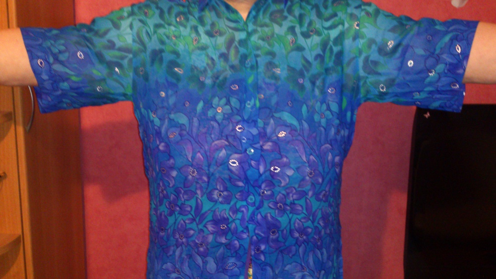 Туника  Gottex, размер S (амер) = 42 (рос), или !!!  блузка 54-56 (рос), Израиль