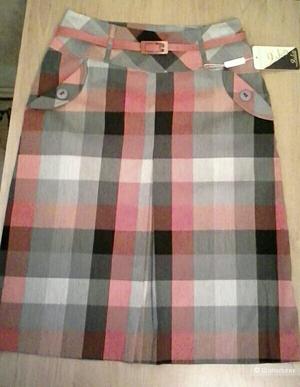 Юбка в клетку размер 46 рус.