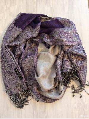 Палантин шелк двусторонний