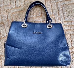 Сумка синяя натуральная кожа из Стамбула