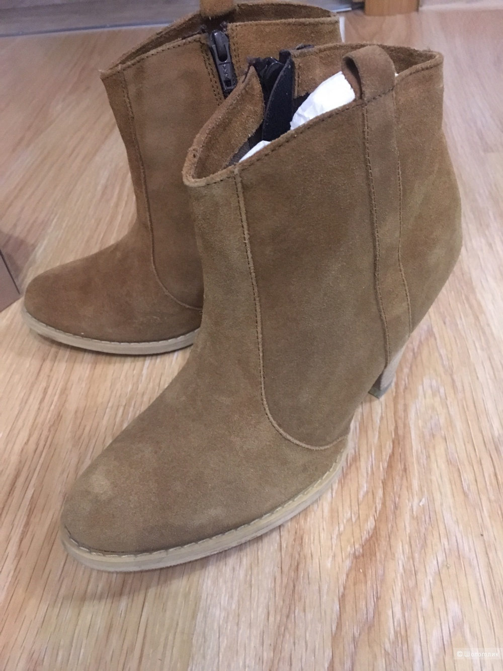 Замшевые полусапожки казаки ASOS, UK.6