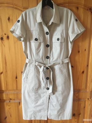 Светлое платье-сафари GERARD DAREL размер FR 40 (на росс.46)