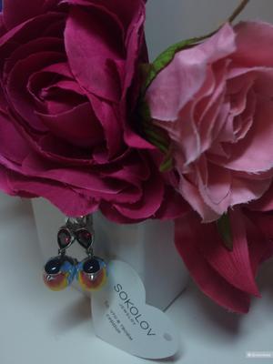 Серьги Малиновка Sokolov