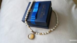 Оригинальное колье с жемчугом испанского бренда NINA FORD.